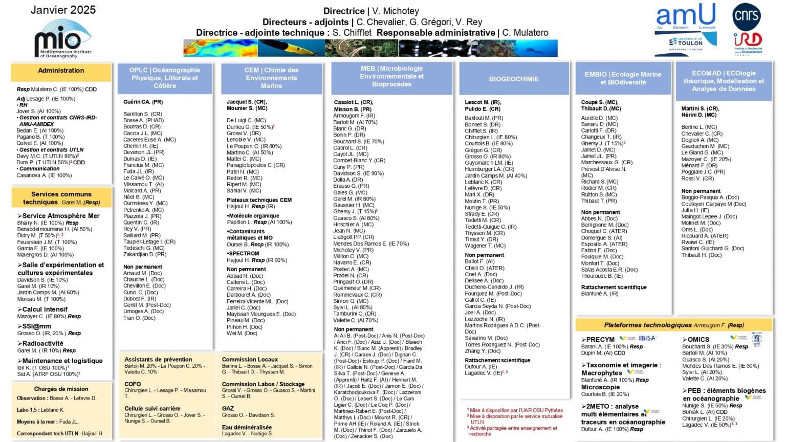 Organigramme janvier 2025