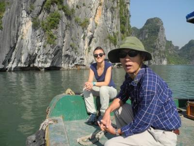 Our Vietnamese partner Thuoc Van Chu, a specialist in phytoplankton ecology on the Vietnamese coast.